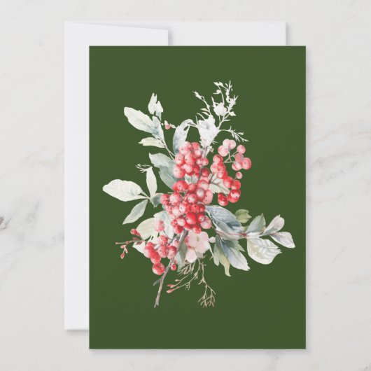 Klassisches Weihnachtsgebirge Weihnachtsgebäck - P Einladung (Rückseite)