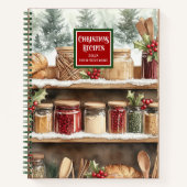 Klassisches Weihnachtsgeschenk für Familienessen Notizblock (Vorderseite)