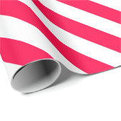 Klassisches Weihnachtsgeschenk Rot Weiß Streifen Geschenkpapier (Rolleneckpunkt)