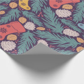 Klassisches Weihnachtsgeschmack Geschenkpapier (Ecke)