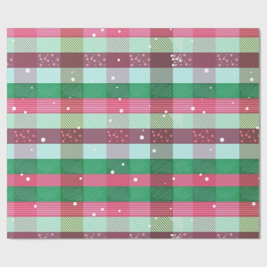 Klassisches Weihnachtsgestaltermuster Geschenkpapier (Flach)