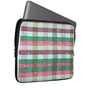 Klassisches Weihnachtsgestaltermuster Laptopschutzhülle