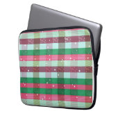 Klassisches Weihnachtsgestaltermuster Laptopschutzhülle (Vorderseite Links)
