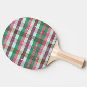 Klassisches Weihnachtsgestaltermuster Tischtennis Schläger (Seitenansicht)