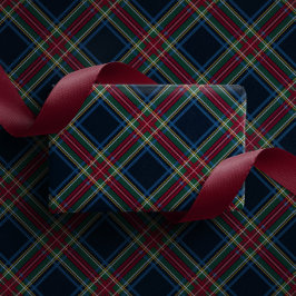 Klassisches Weihnachtskariert Geschenkpapier