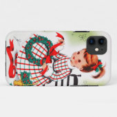 Klassisches Weihnachtskleines Mädchen mit Case-Mate iPhone Hülle (Rückseite (Horizontal))