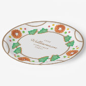 Klassisches Weihnachtskoch, individuell anpassbare Pappteller (Schrägansicht)