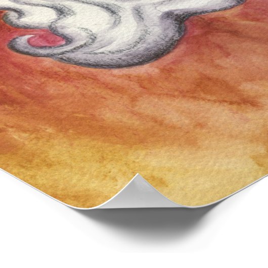 Klassisches Weihnachtskunstposter Poster (Ecke)