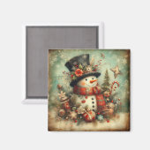 Klassisches Weihnachtsmagnet Magnet (Vorderseite/Rückseite)