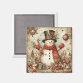 Klassisches Weihnachtsmagnet Magnet (Vorderseite/Rückseite)