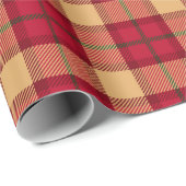 Klassisches Weihnachtsmuster Geschenkpapier (Rolleneckpunkt)