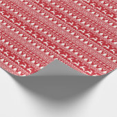 Klassisches Weihnachtsmuster Geschenkpapier (Ecke)