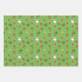 Klassisches Weihnachtsmuster Geschenkpapier Set (Vorderseite 2)