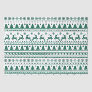 Klassisches Weihnachtsmuster Seidenpapier