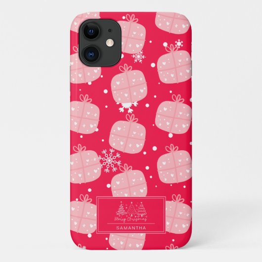 Klassisches Weihnachtsmuster-Weihnachtsgeschenk Case-Mate iPhone Hülle (Rückseite)
