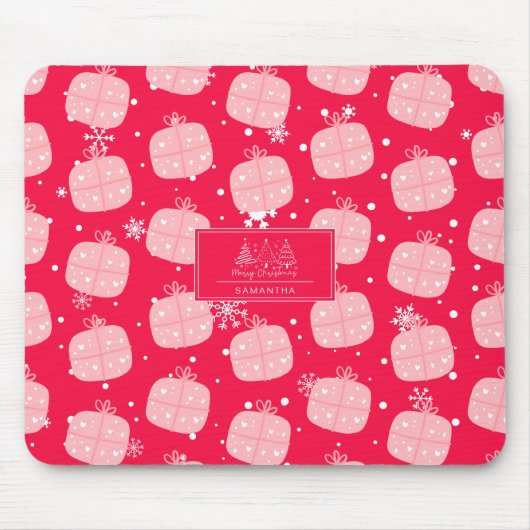 Klassisches Weihnachtsmuster-Weihnachtsgeschenk Mousepad (Vorne)