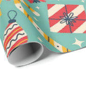 Klassisches Weihnachtspapier mit 30"x6"Wrapping Pa Geschenkpapier (Rolleneckpunkt)