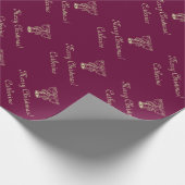 Klassisches Weihnachtspapier | Personalisierbar Geschenkpapier (Ecke)