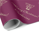Klassisches Weihnachtspapier | Personalisierbar Geschenkpapier (Rolleneckpunkt)