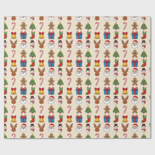 Klassisches Weihnachtswackelpapier Geschenkpapier