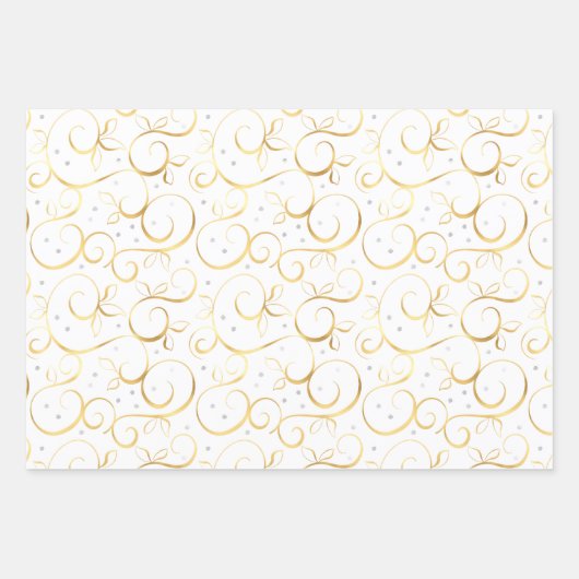 Klassisches Weihnachtswackelpapier Geschenkpapier Set (Vorderseite 3)