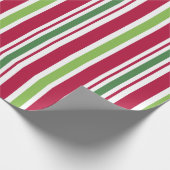 Klassisches Weihnachtswackelpapier mit Candy Strip Geschenkpapier (Ecke)