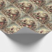 Klassisches Weihnachtswrapping-Papier Geschenkpapier (Ecke)