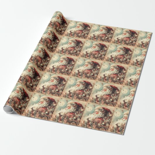 Klassisches Weihnachtswrapping-Papier Geschenkpapier (Ungerollt)