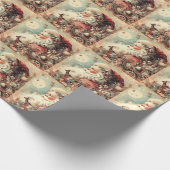 Klassisches Weihnachtswrapping-Papier Geschenkpapier (Ecke)