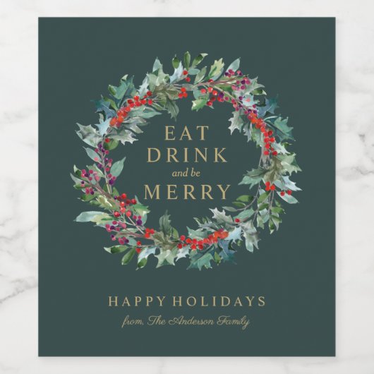 Klassisches Weinkeller Weinetikett (Einzelnes Label)