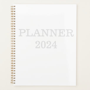 Klassisches Weiß 2024 Planer