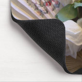 Klassisches Weiß - Fan Mousepad (Ecke)