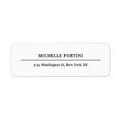 Klassisches Weiß Minimalistisch Schlicht (Vorne)