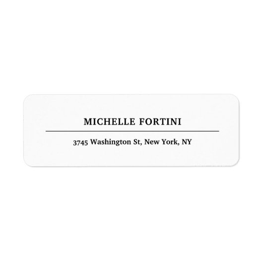 Klassisches Weiß Minimalistisch Schlicht (Vorne)