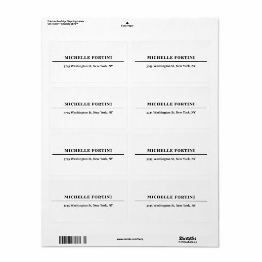 Klassisches Weiß Minimalistisch Schlicht (Vorne)