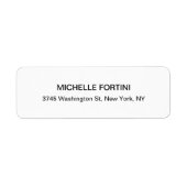 Klassisches Weiß Minimalistisch Schlicht Elegant E (Vorne)