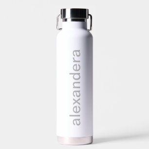 Klassisches Weiß Personalisiert Trinkflasche
