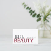 Klassisches Weißburgunder Einfach und Beruflich Visitenkarte (Stehend Vorderseite)