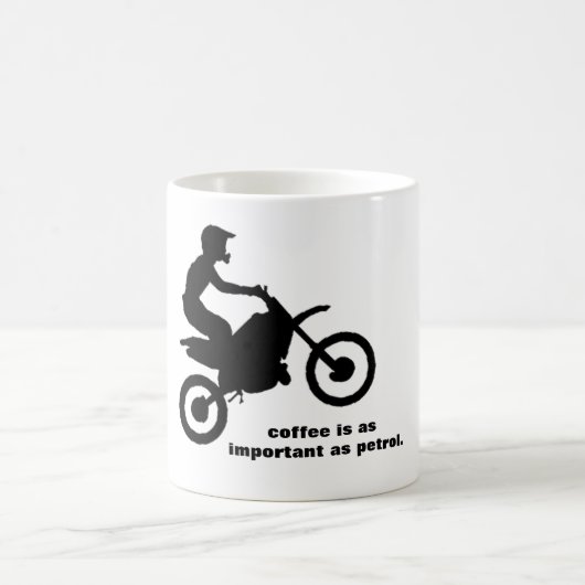 Klassisches weißer Kaffee-Tassen-Schmutz-Fahrrad Kaffeetasse (Mittel)