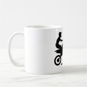 Klassisches weißer Kaffee-Tassen-Schmutz-Fahrrad Kaffeetasse (Links)