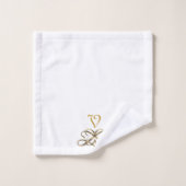 Klassisches weißes Badetuch Set (Waschlappen)