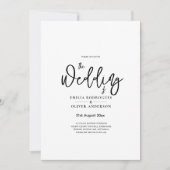 Klassisches Weißes Elegantes Print oder Digitale H Einladung (Vorderseite)