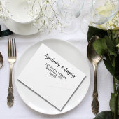 Klassisches weißes Foto All In One Einladung