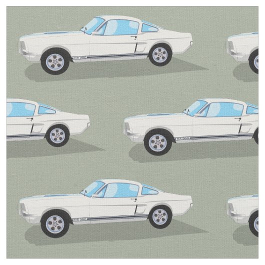 Klassisches weißes Muskel-Auto-Gewebe Stoff (Nahaufnahme)