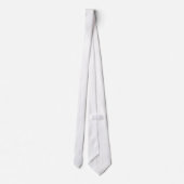 Klassisches Weißgraues Herringbone-Muster Krawatte (Rückseite)
