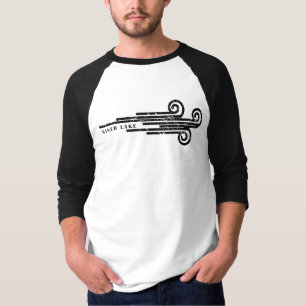 Klassisches Wellen-Muster T-Shirt