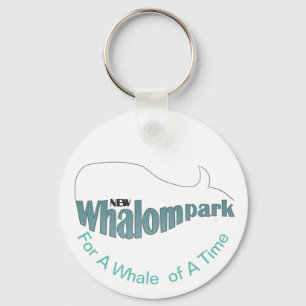 Klassisches Whalom-Park-Logo mit Slogan Schlüsselanhänger