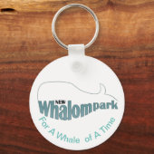 Klassisches Whalom-Park-Logo mit Slogan Schlüsselanhänger (Vorderseite)
