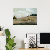 Klassisches Wheatfield Vintage Landschaft Art Poster (Heimbüro)