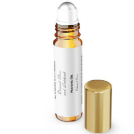 Klassisches White Parfüm Roller Flaschenetikett Wasserflaschenetikett